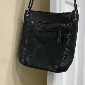 The Sak Black Leather Crossbody Bag